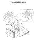 Freezer door parts