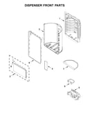 Dispenser front parts