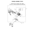 Whirlpool WGD7000DW3 burner assembly parts diagram