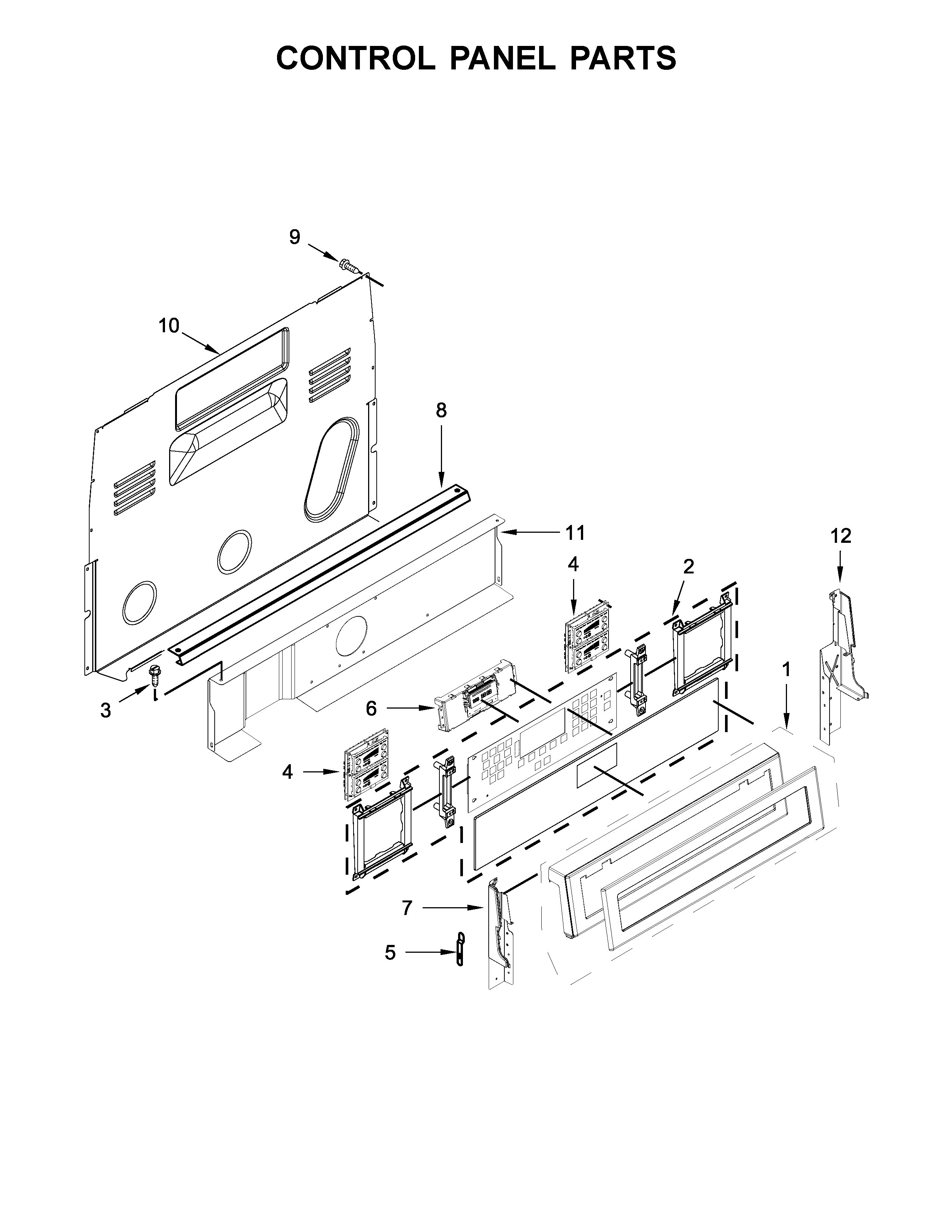 Control panel parts