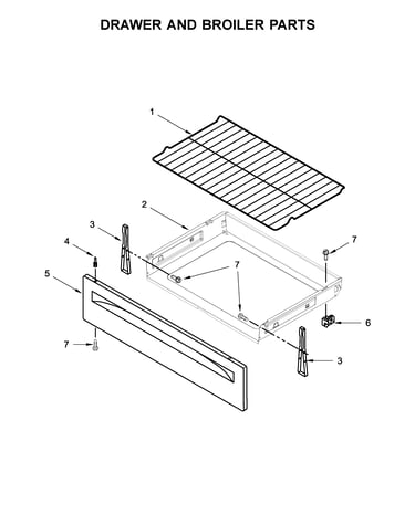 Drawer and broiler parts