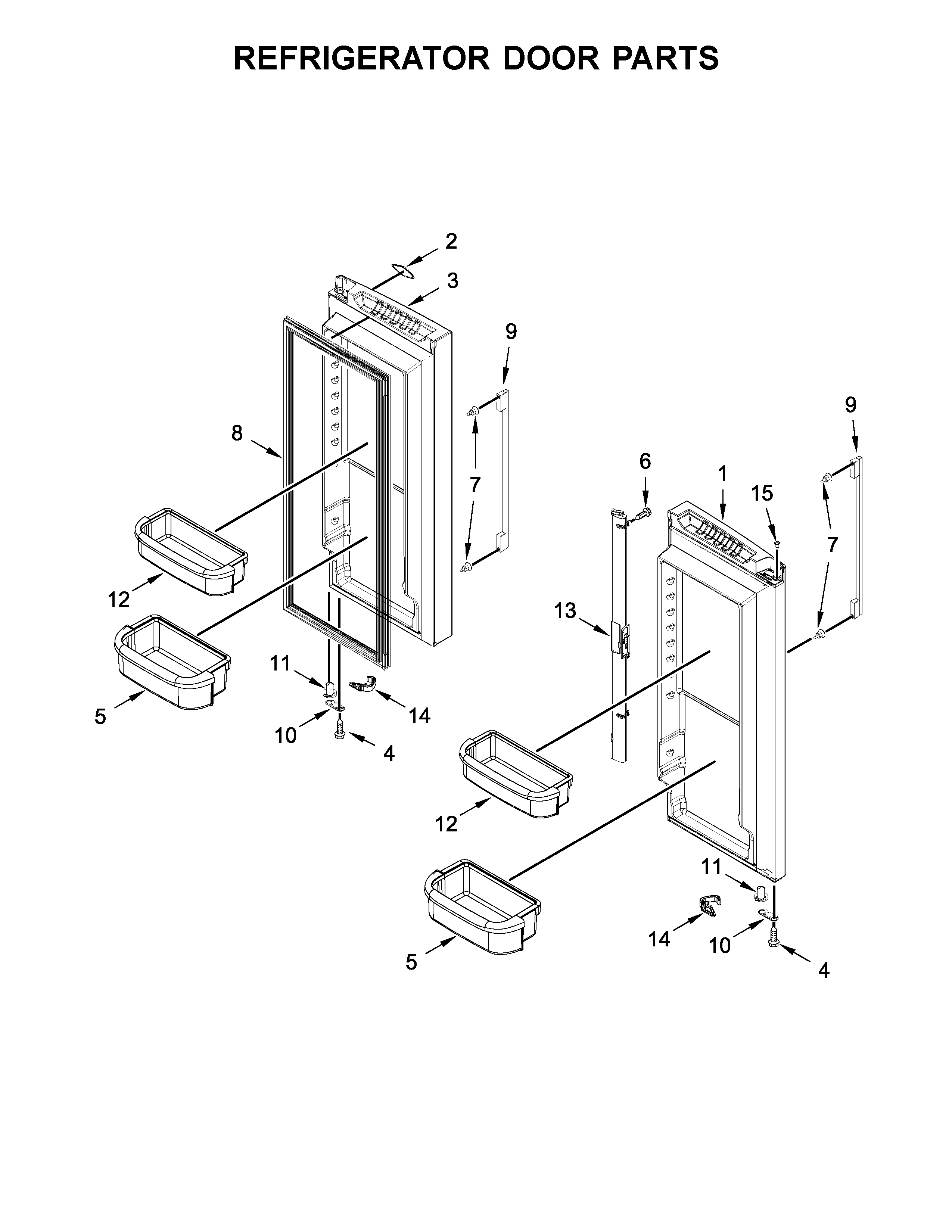 REFRIGERATOR DOOR PARTS