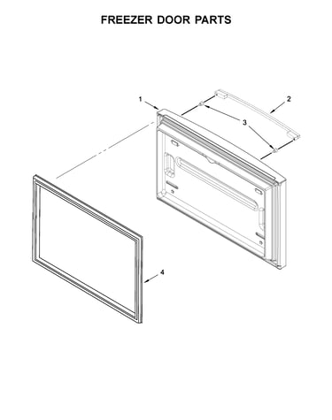 Freezer door parts