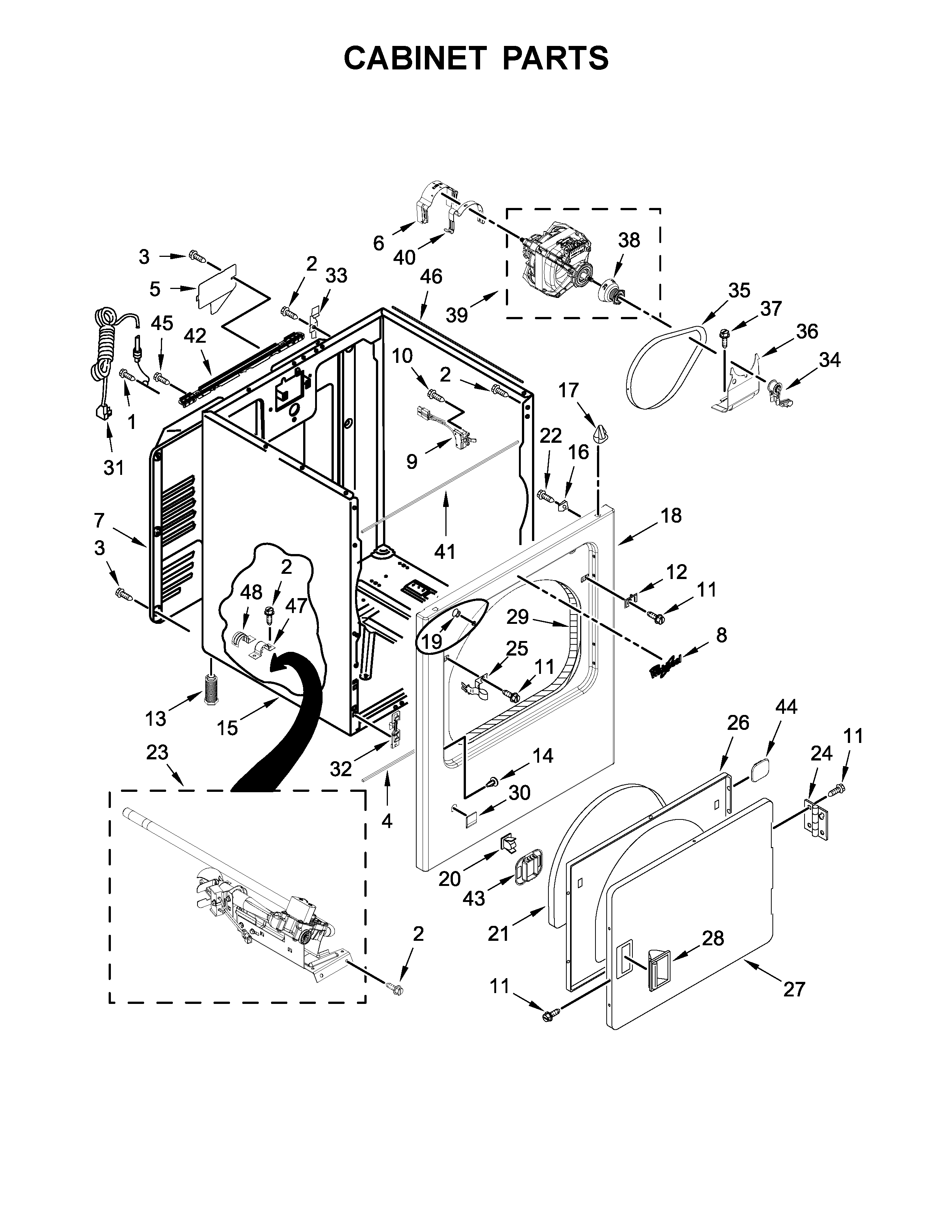 CABINET PARTS