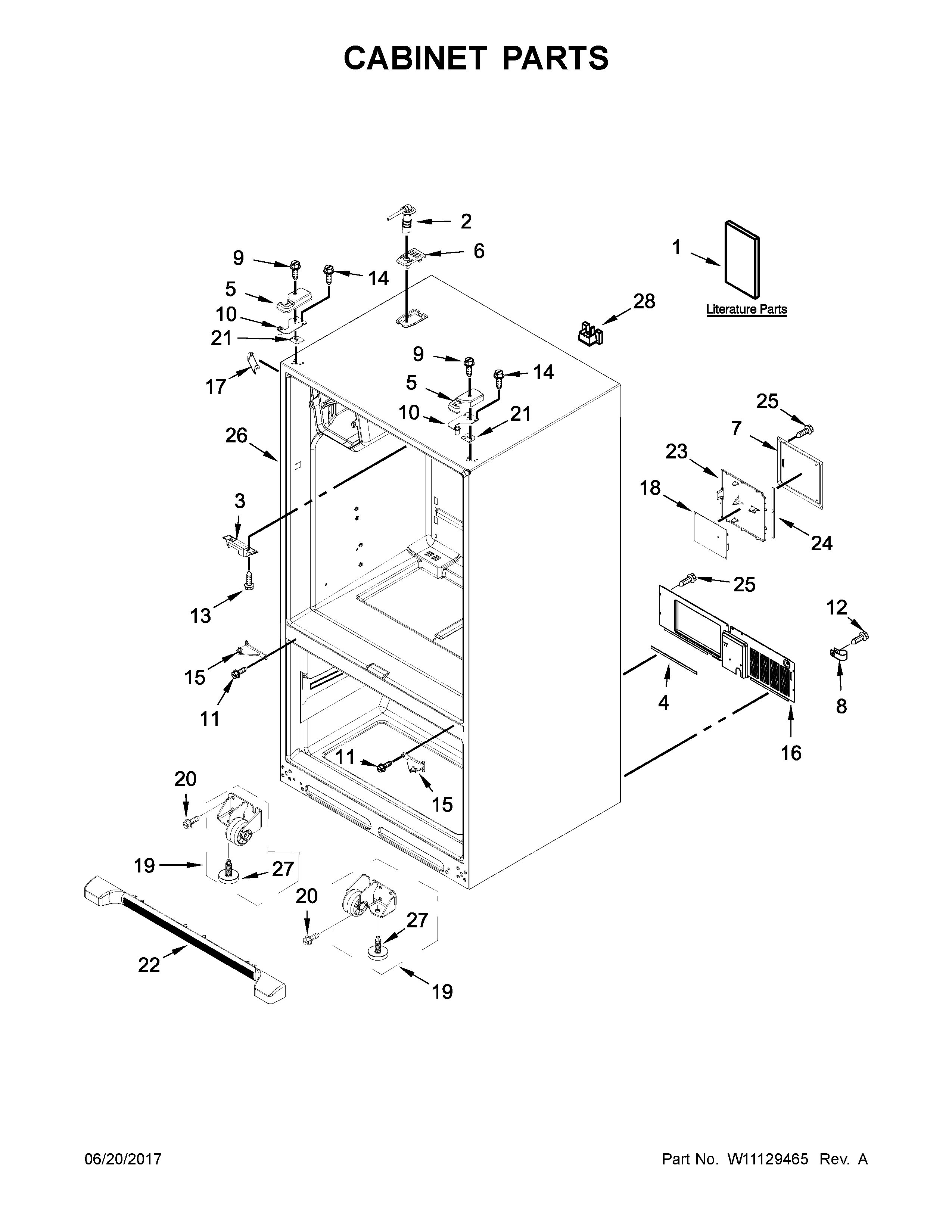 Cabinet parts