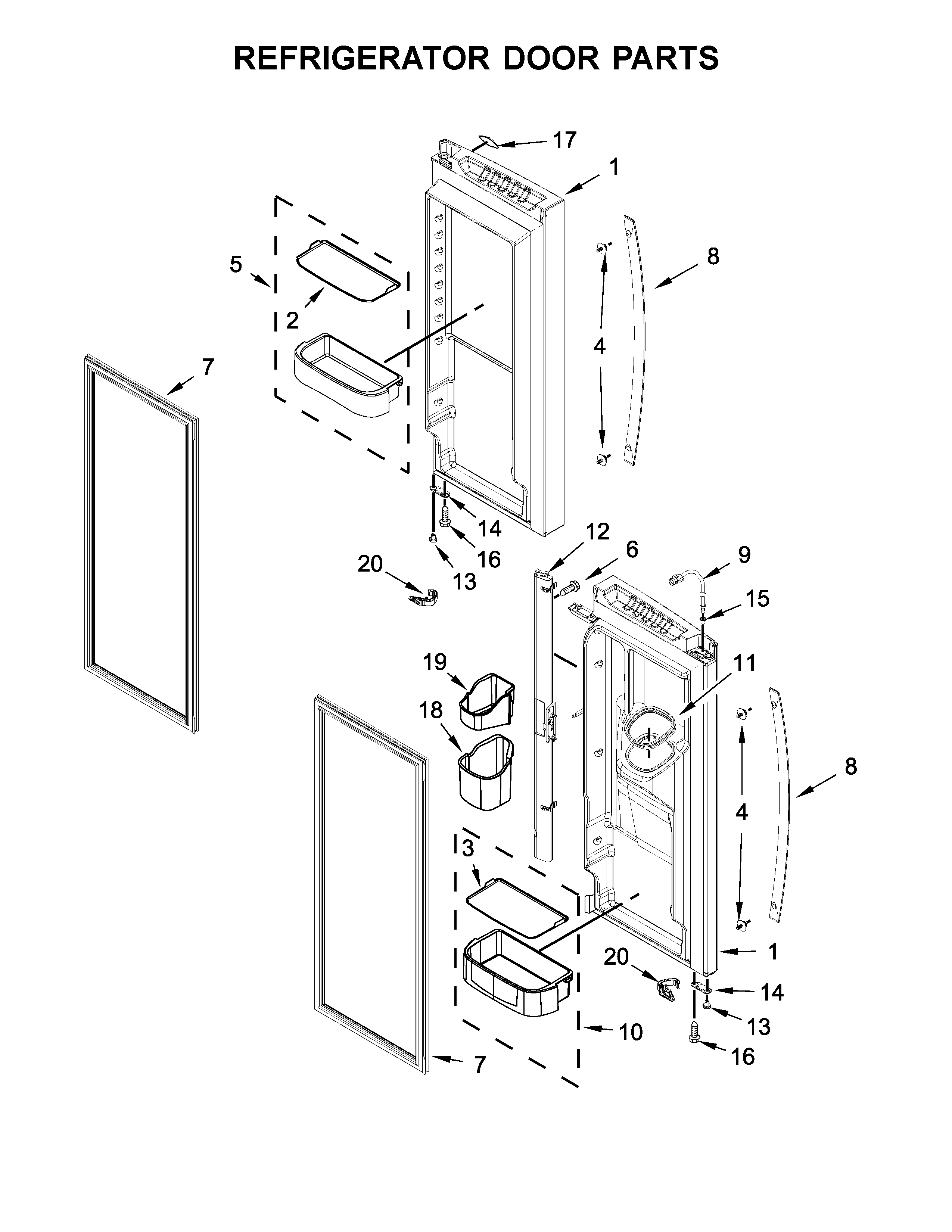 REFRIGERATOR DOOR PARTS