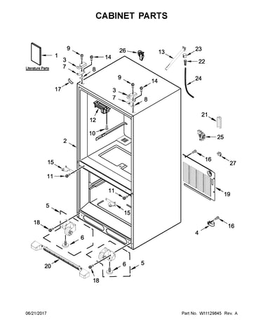 Cabinet parts