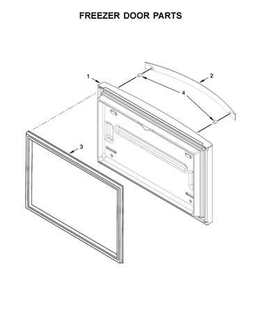 Freezer door parts