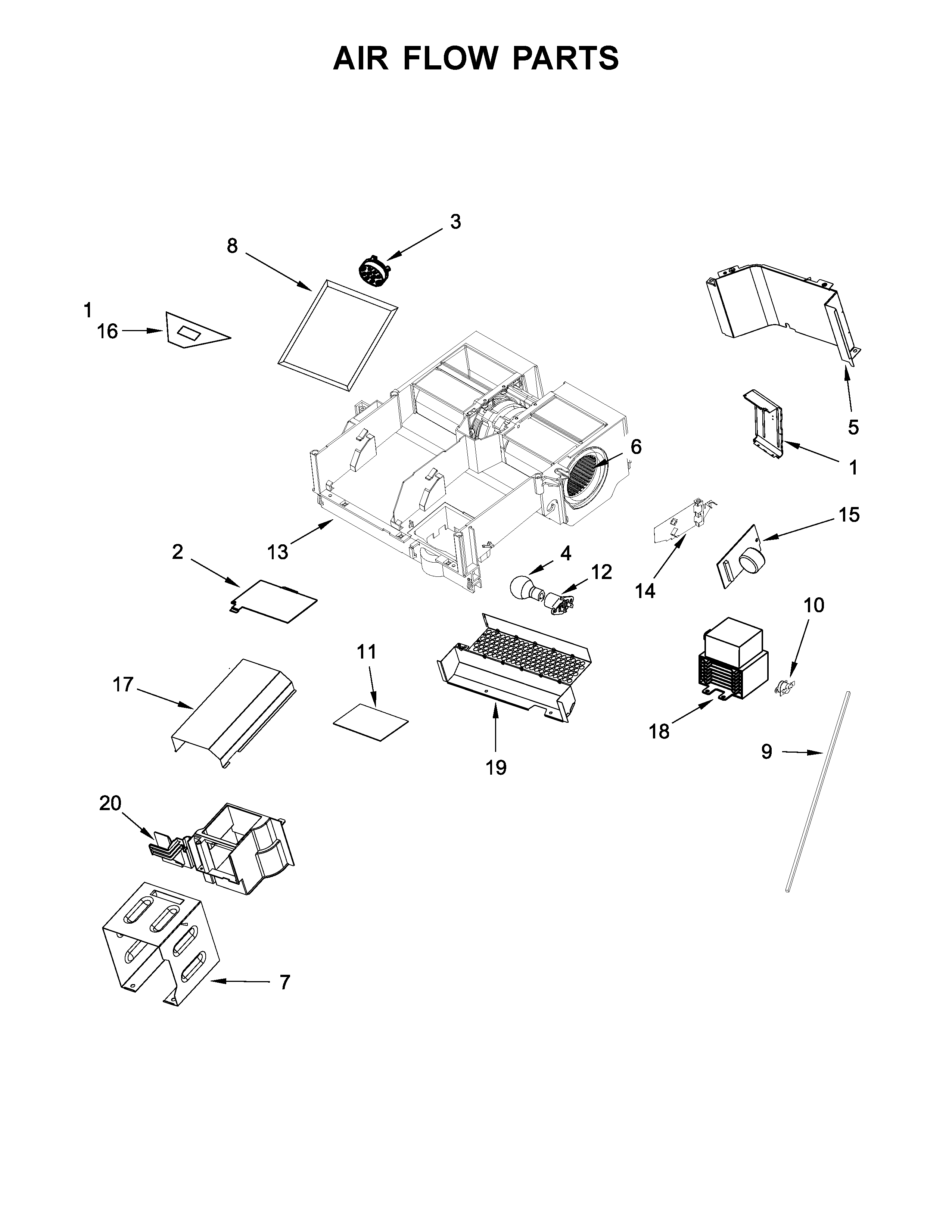Air flow parts