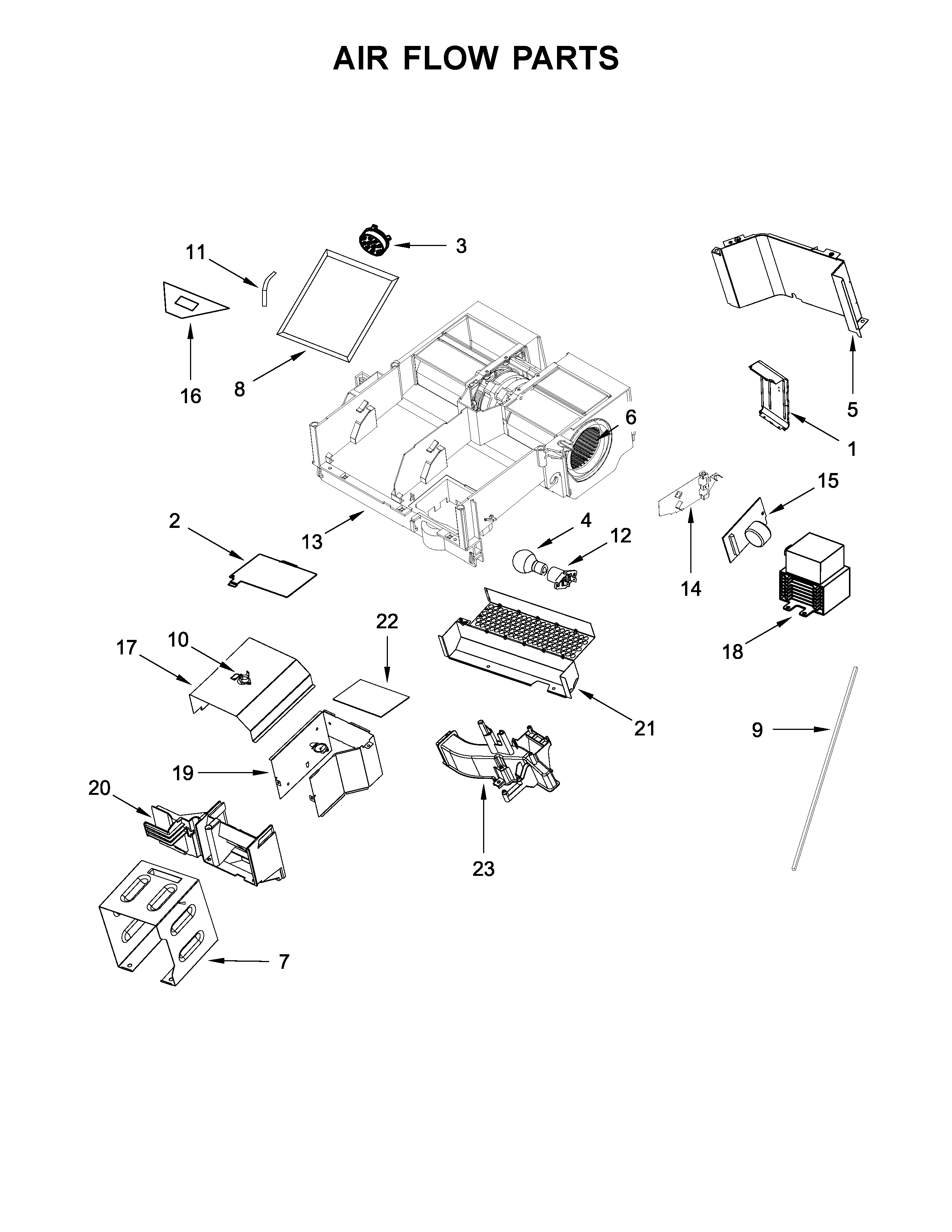 Air flow parts