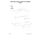 KitchenAid KSMSCAQ0 vegetable sheet cutter attachment parts diagram