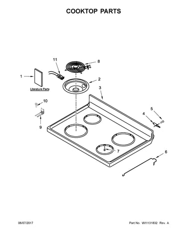 Cooktop parts