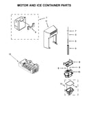 Motor and ice container parts