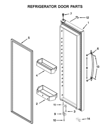 Refrigerator door parts