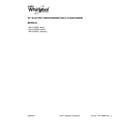 Whirlpool WFC310S0EW1 cover sheet diagram