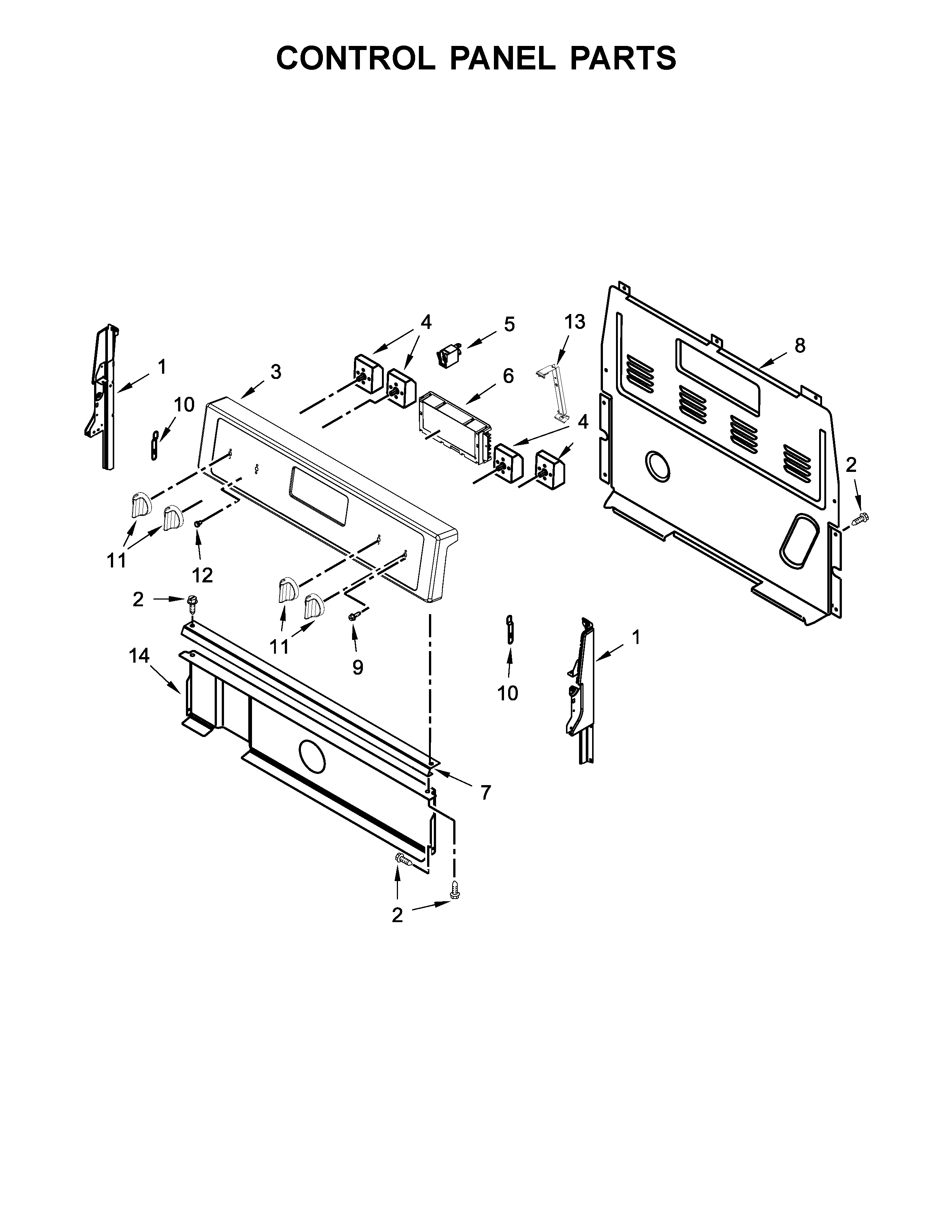 CONTROL PANEL PARTS