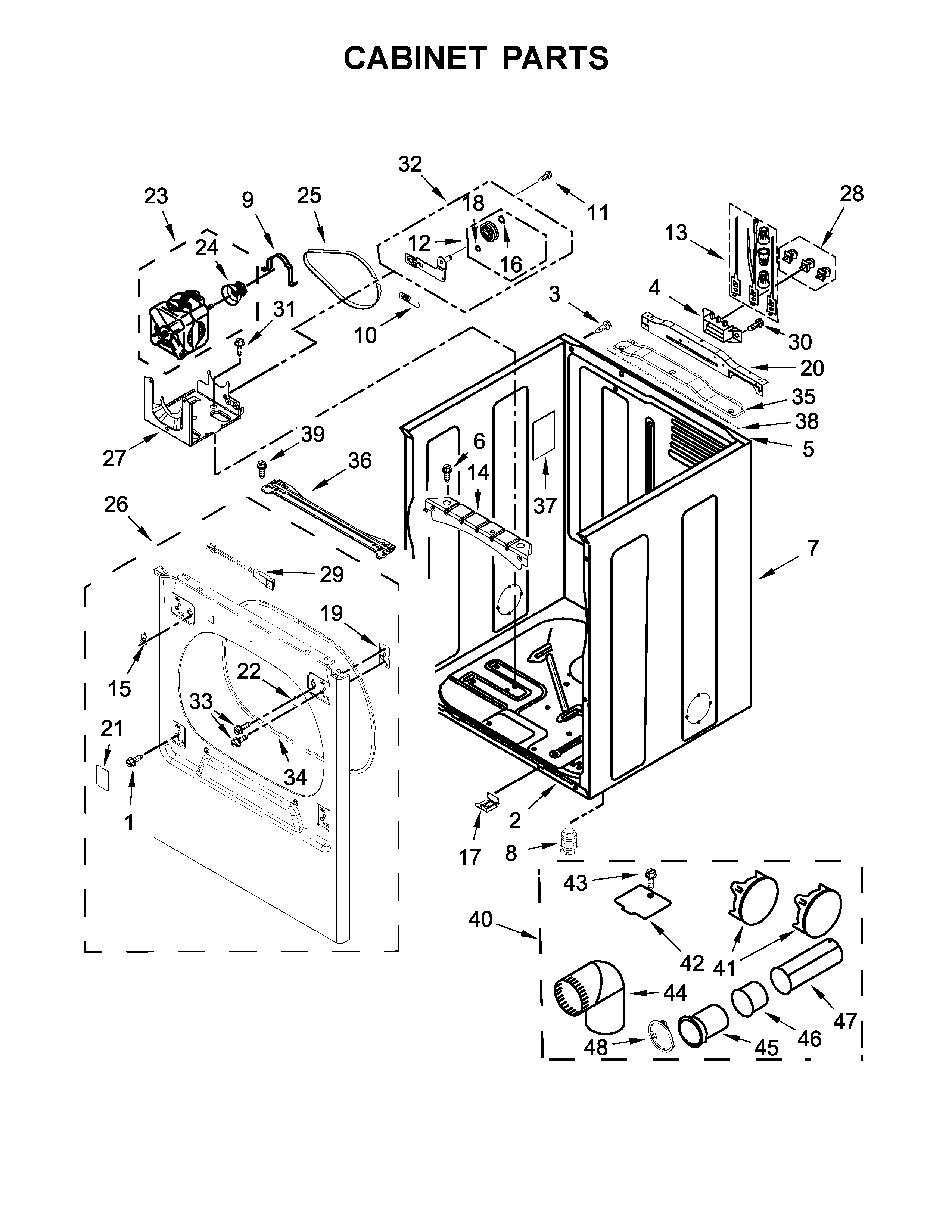 Cabinet parts