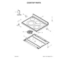 Whirlpool WFE530C0EB1 cooktop parts diagram