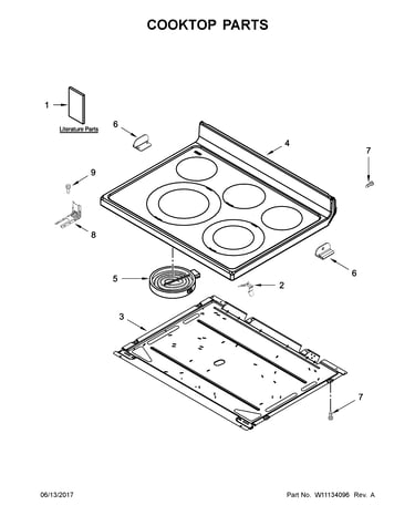 Cooktop parts