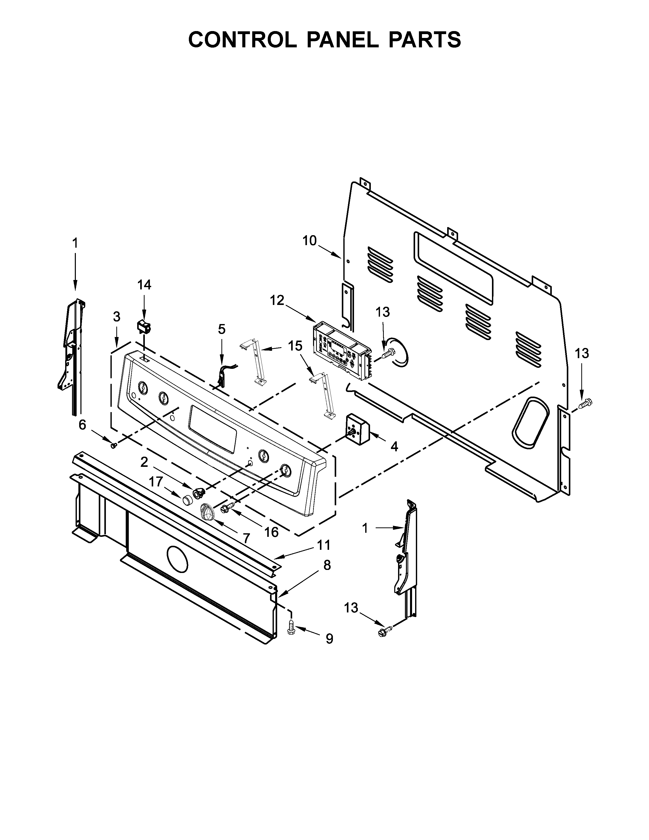 Control panel parts