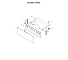 Whirlpool WEC310S0FW1 drawer parts diagram
