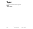 Whirlpool YWFE510S0ES1 cover sheet diagram