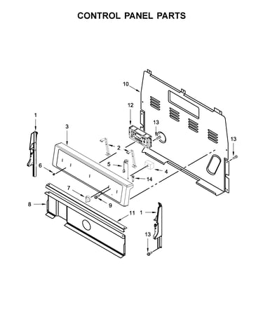 Control panel parts
