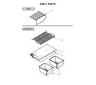 Ikea IRT134FDW00 shelf parts diagram