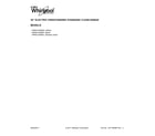 Whirlpool YWFE515S0ES1 cover sheet diagram