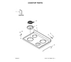 Whirlpool YWFC150M0EB1 cooktop parts diagram