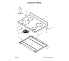 Whirlpool YWFE330W0EW1 cooktop parts diagram