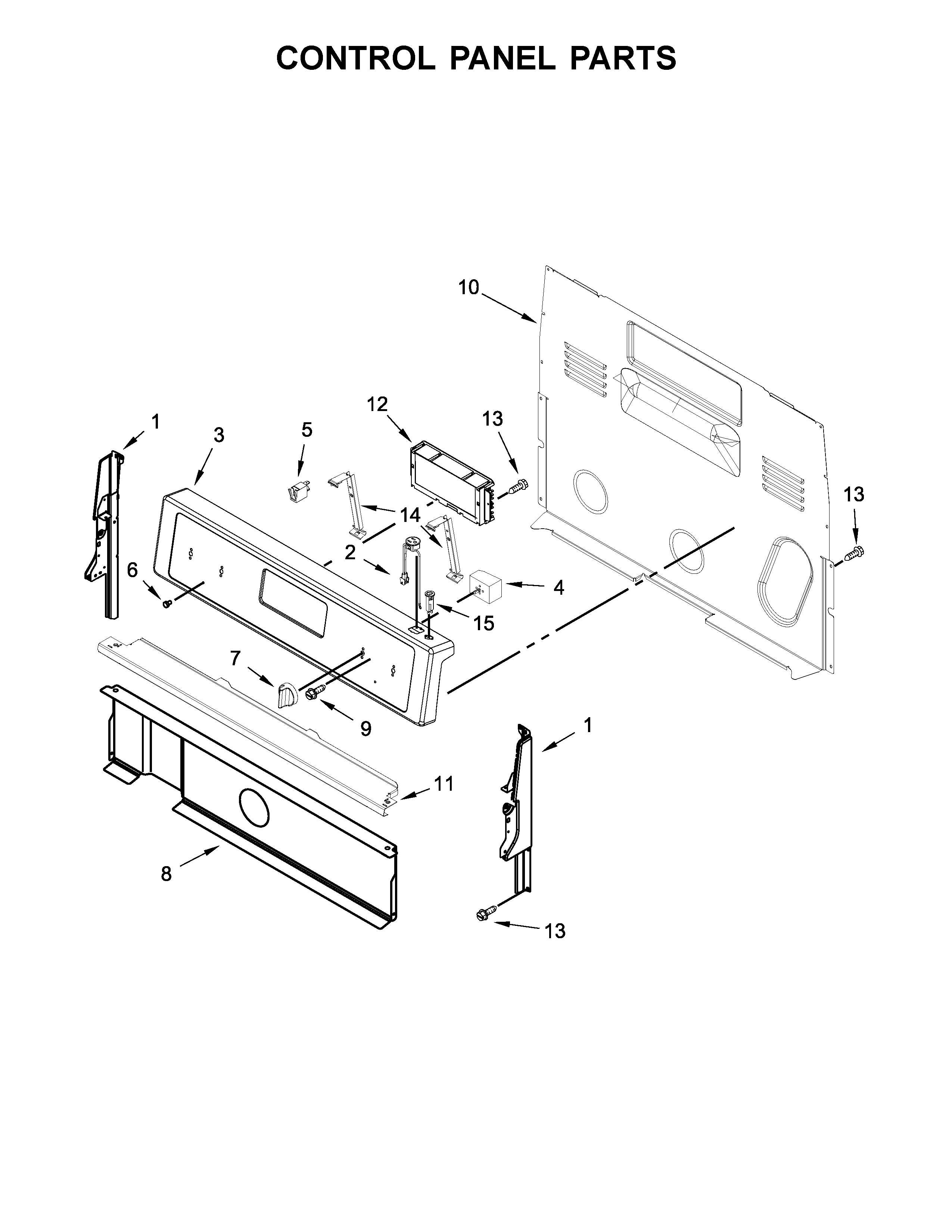 Control panel parts
