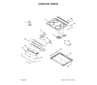 Whirlpool YWEE510S0FW1 cooktop parts diagram
