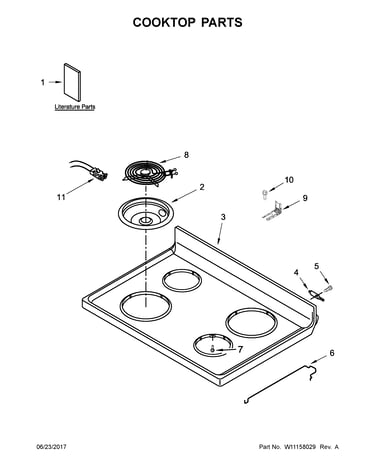 Cooktop parts