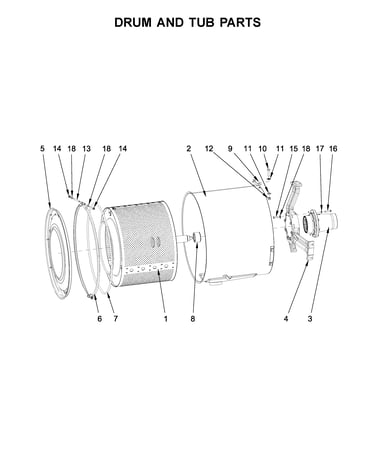 Drum and tub parts