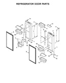 Refrigerator door parts
