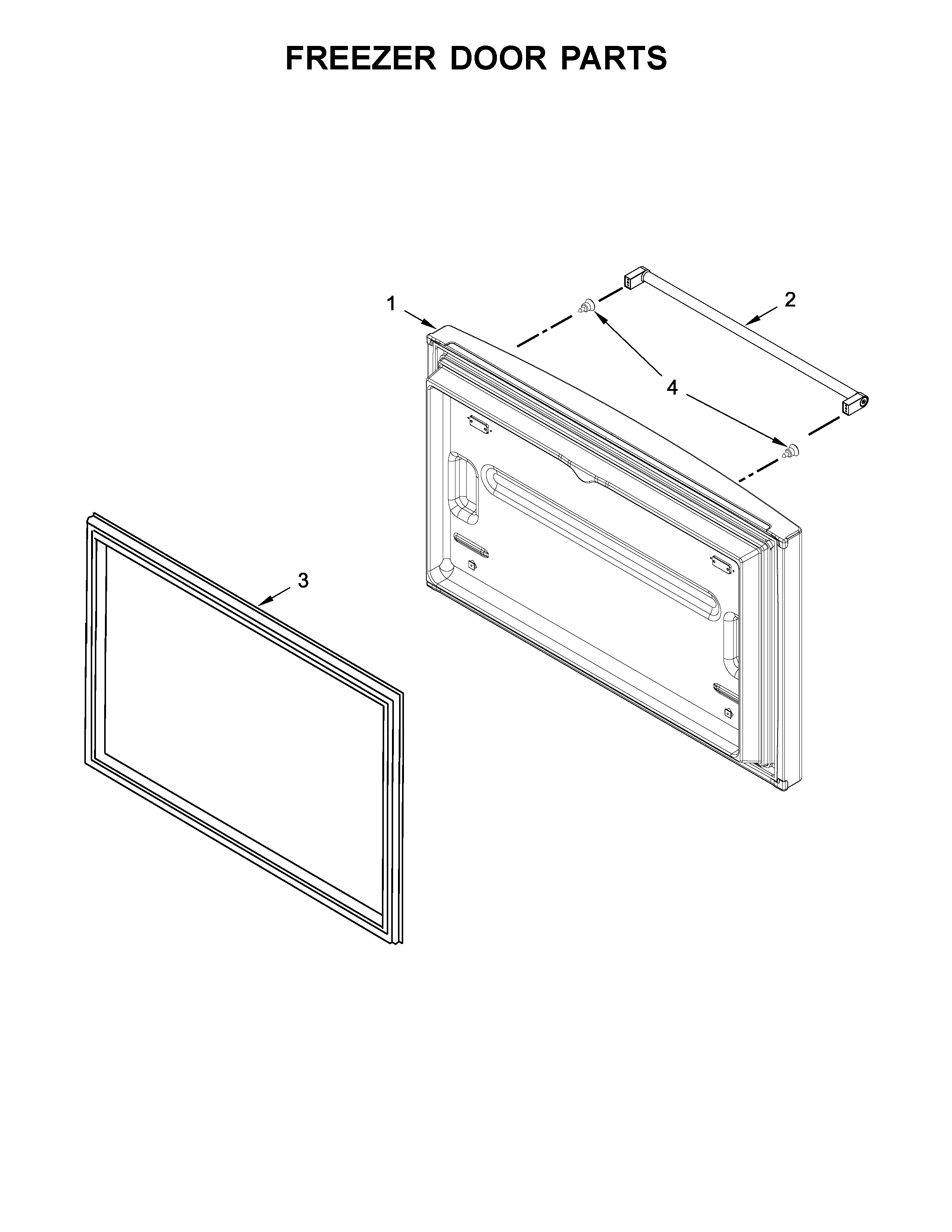 Freezer door parts