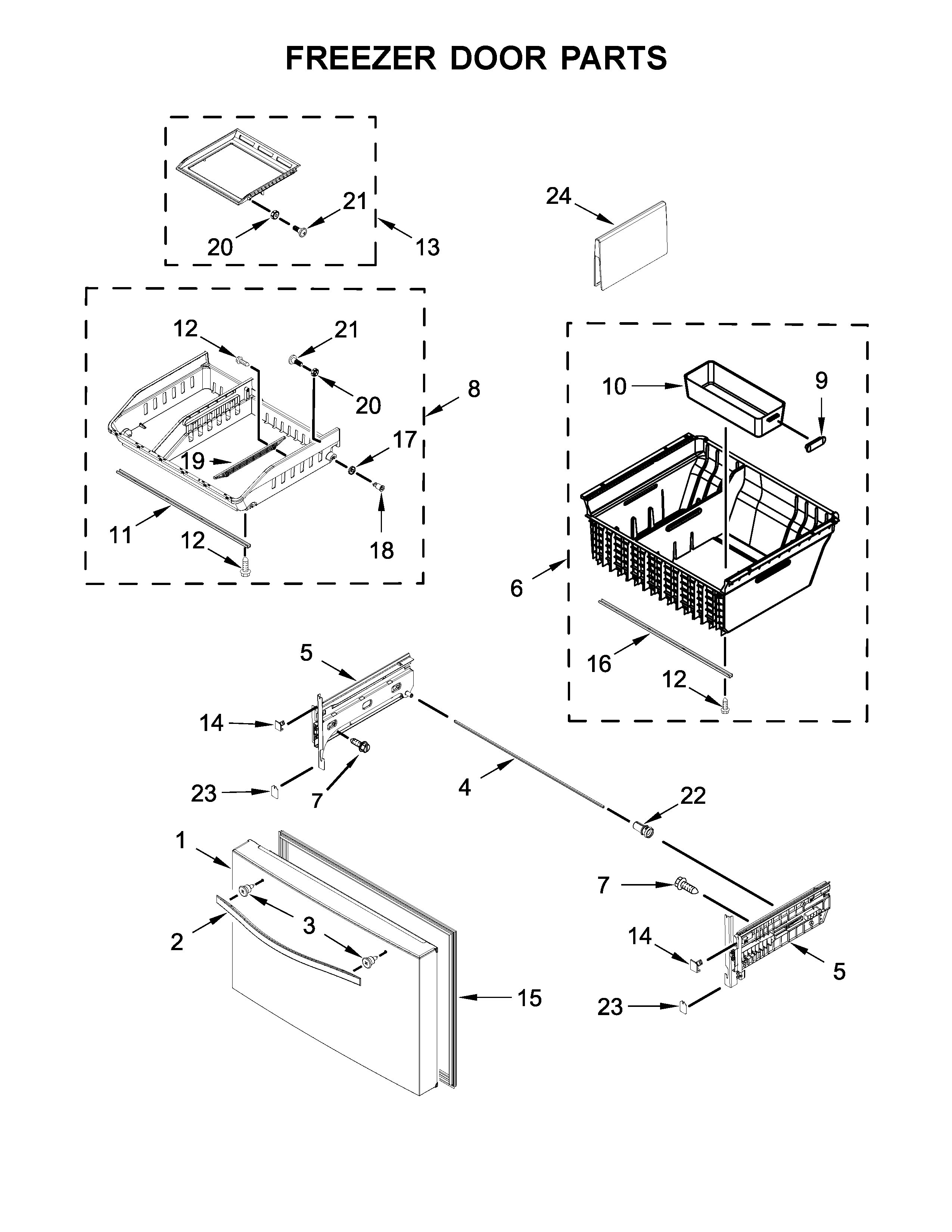 FREEZER DOOR PARTS