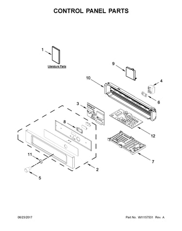 Control panel parts