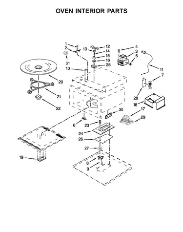 Oven interior parts
