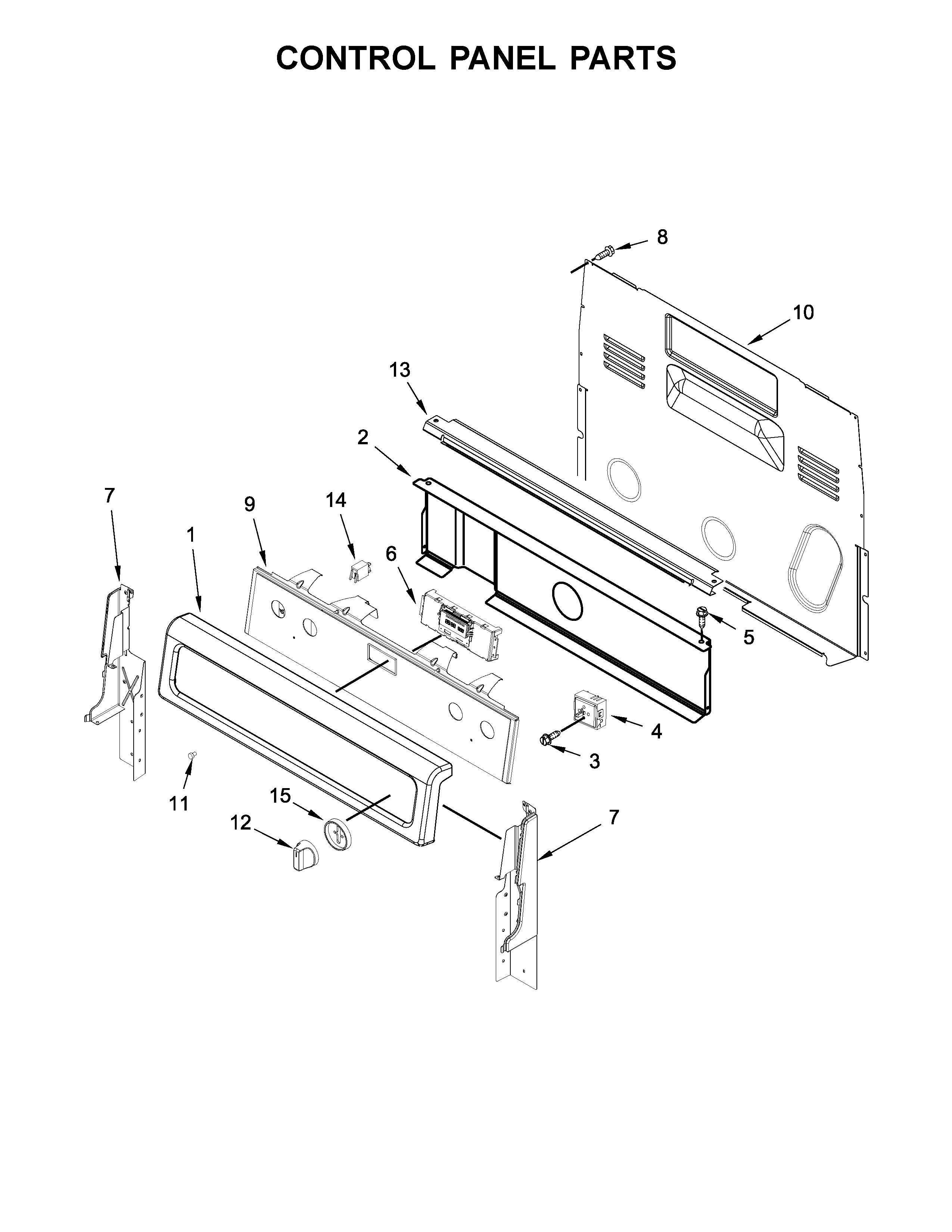 Control panel parts