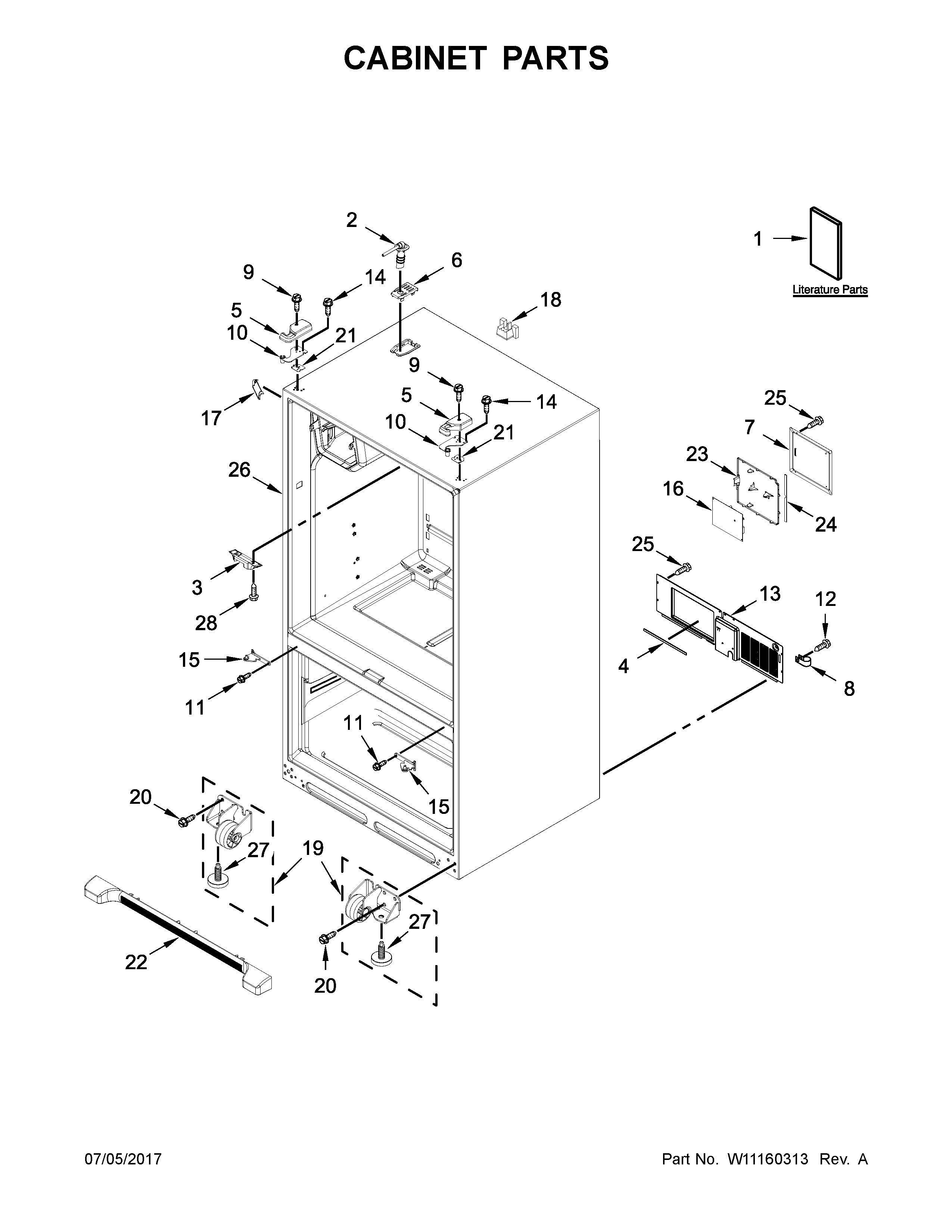 Cabinet parts