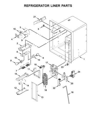 Refrigerator liner parts
