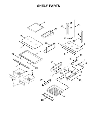 Shelf parts