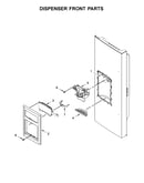 Dispenser front parts
