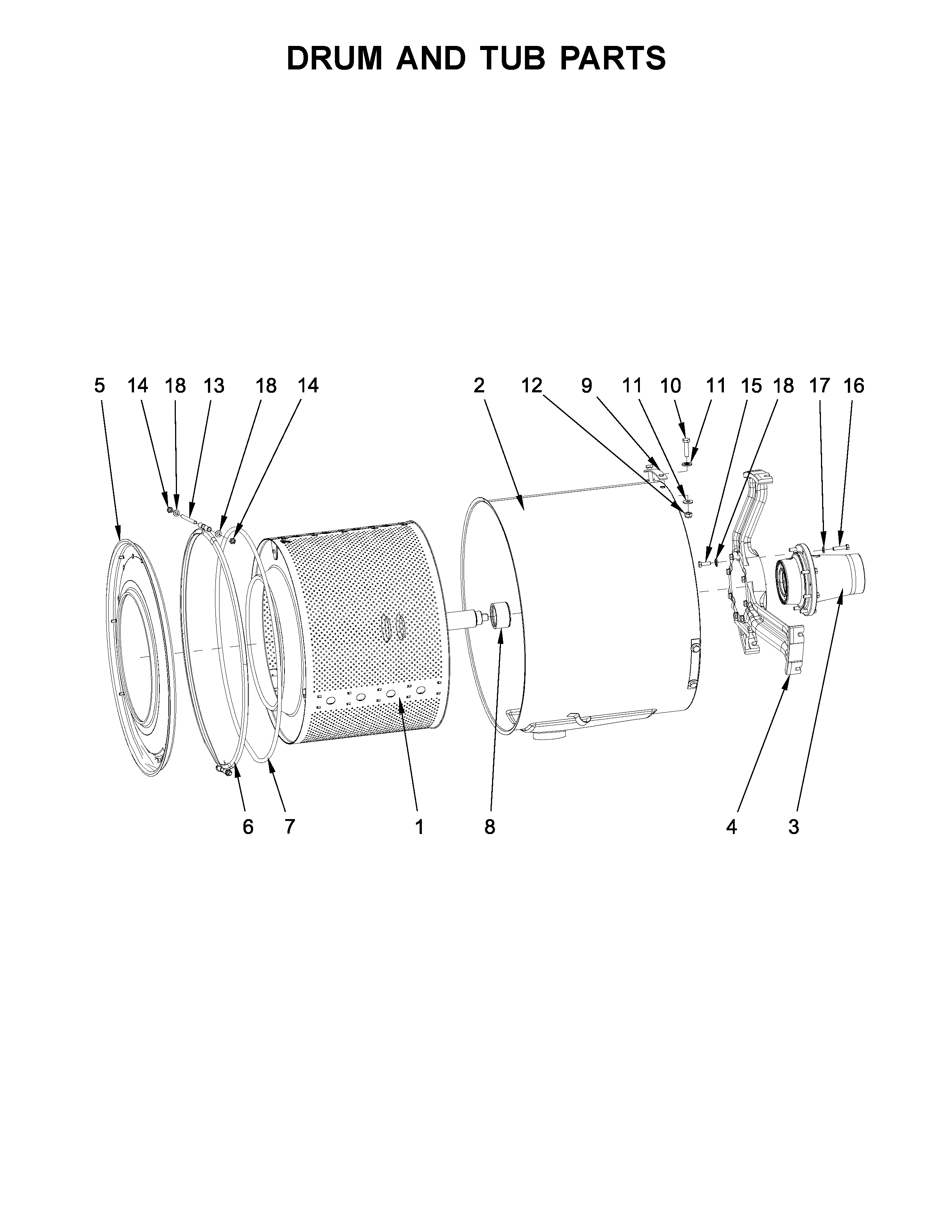 Drum and tub parts