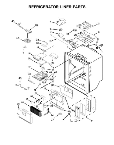 Refrigerator liner parts
