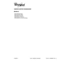Whirlpool WDF320PADW3 cover sheet diagram
