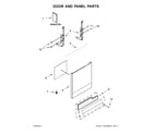 Whirlpool WDF320PADD3 door and panel parts diagram