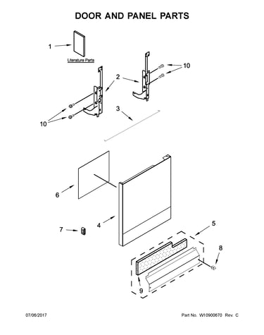 Door and panel parts